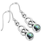 Abalone Celtic Knot Earrings - e392